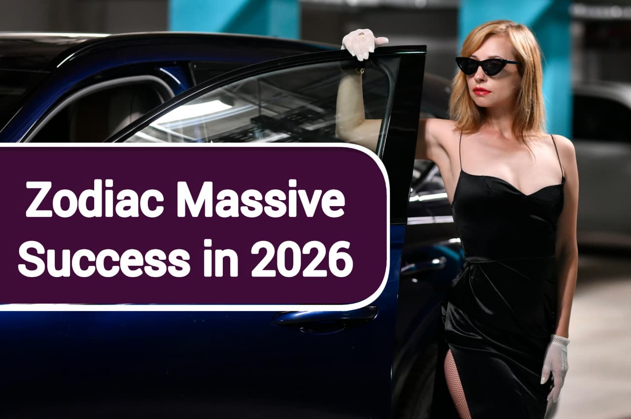 Confident woman representing zodiac signs destined for massive success in 2025